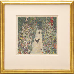 Bauerngarten mit Hühnern by Gustav Klimt at Peter Harrington Gallery