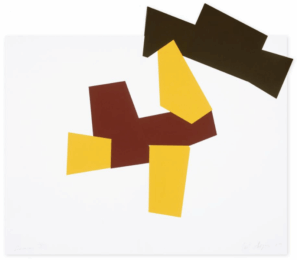 Boat, Bird, Mother and Child (g) by Joel Shapiro at Gemini G.E.L. at Joni Moisant Weyl