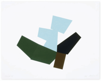 Boat, Bird, Mother and Child (h) by Joel Shapiro at Gemini G.E.L. at Joni Moisant Weyl