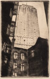 Chicago – Skyscraper – The Old and the New by Werner Drewes at Catherine Burns Fine Art