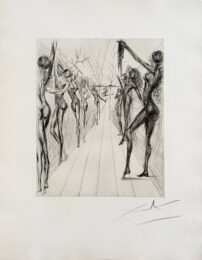 Corridor de Kathmandou (Katmandu Corridor), black by Salvador Dalí at Epicentrum Art Gallery
