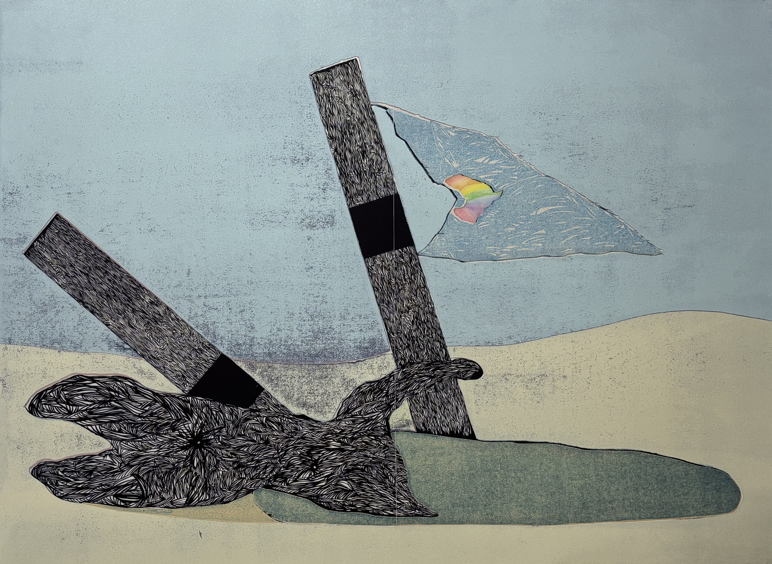 Dog eats Lion 5 by Michael Taylor