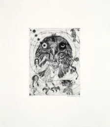 Gave Some Flesh from Skull Project by Brad Kahlhamer at LeRoy Neiman Center for Print Studies
