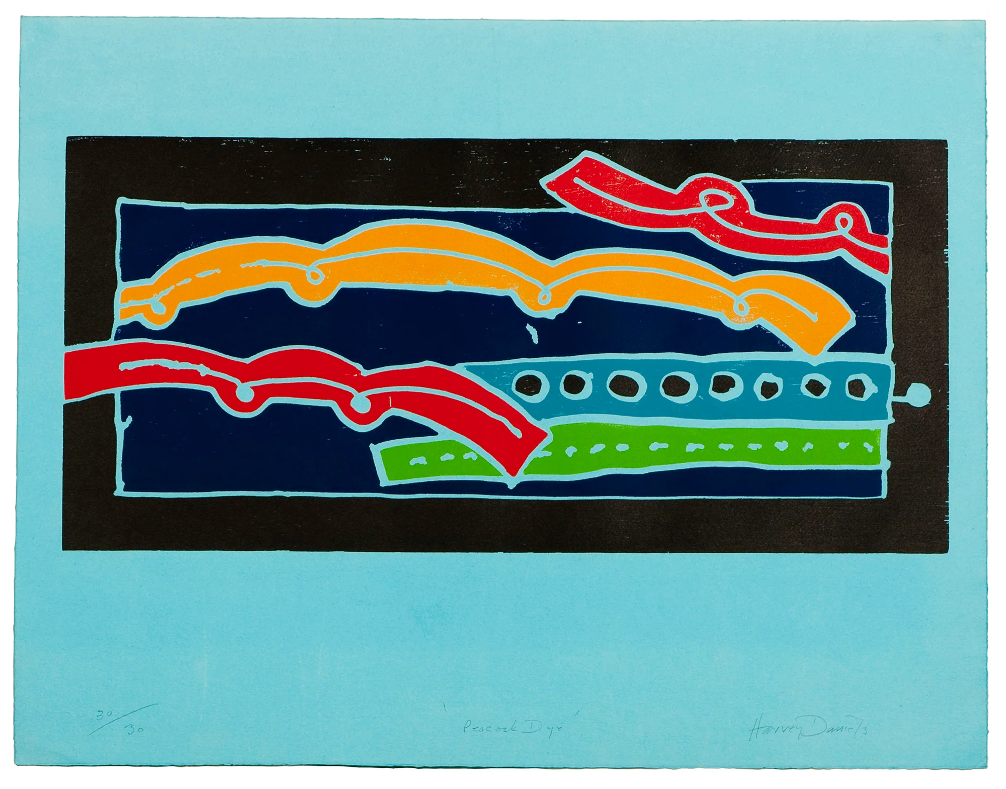 Peacock Dye by Harvey Daniels