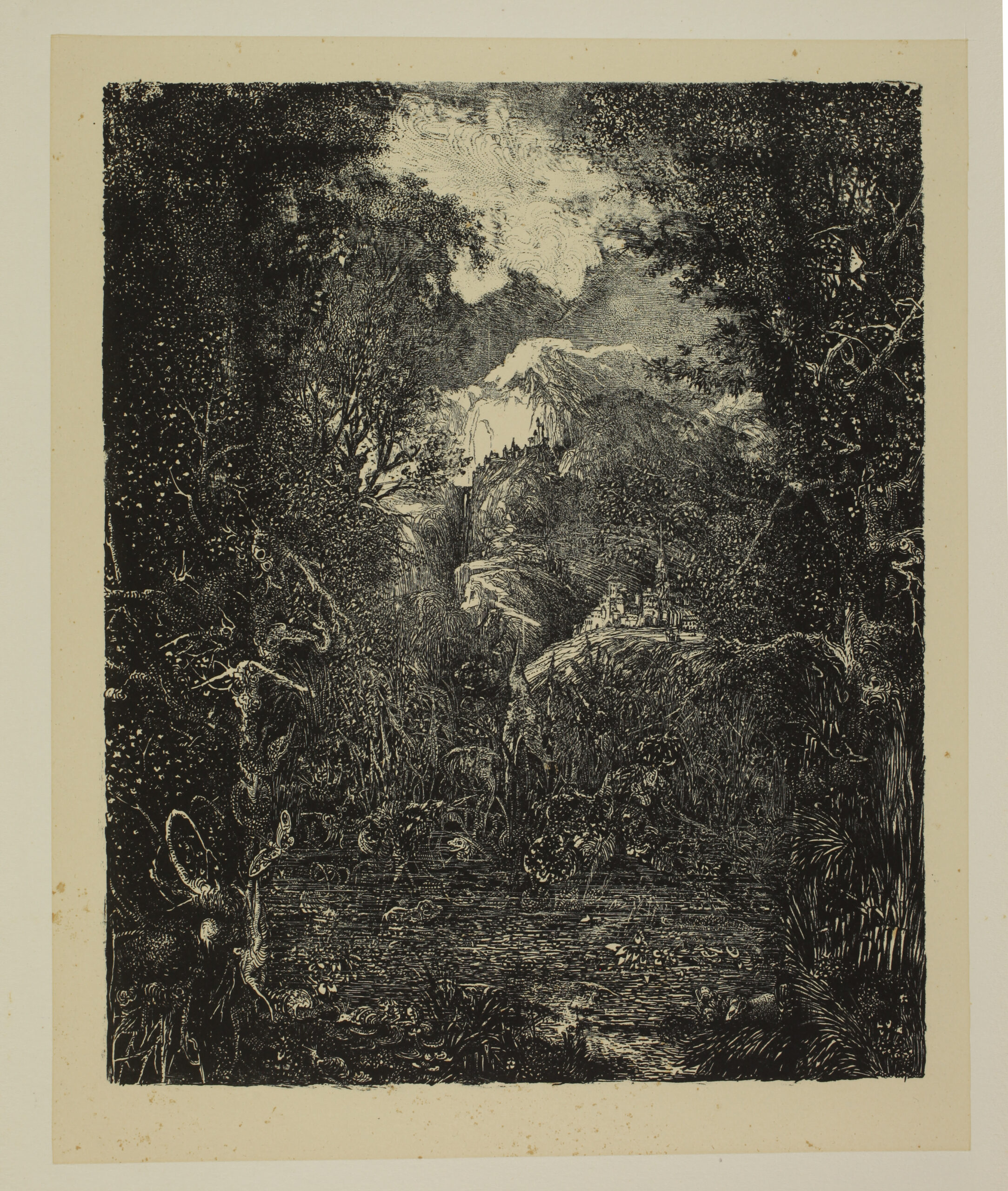 Les Villes derrière le marécage [The Towns behind the Swamp] by Rodolphe Bresdin