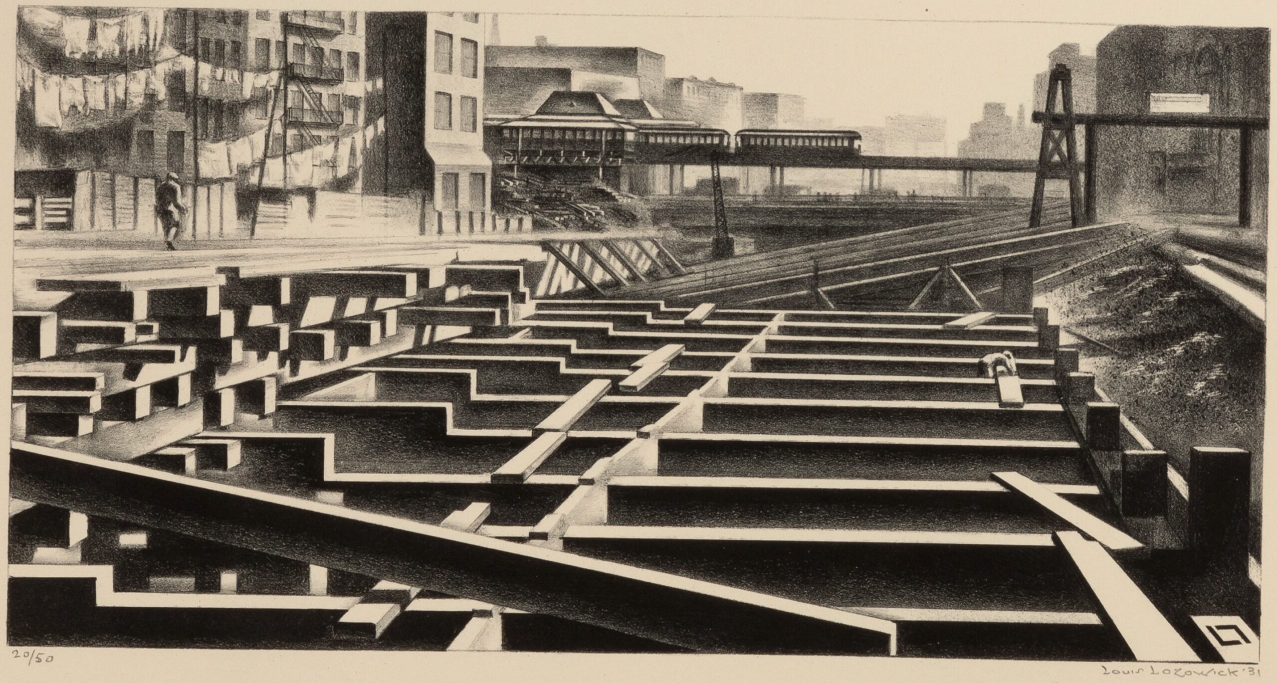 Subway Construction by Louis Lozowick