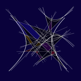Minkowski Spacetime. Real and Imaginary Lengths of Line Relative Movement Between Endpoints by Clifford Singer at iMuseum Vegas