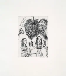 Mokus Mokus Little Squirrel from Skull Project by Brad Kahlhamer at LeRoy Neiman Center for Print Studies