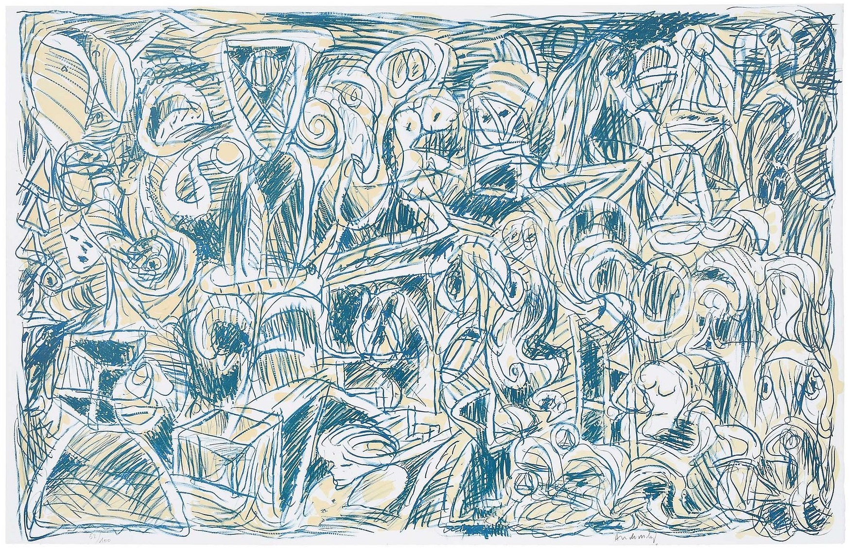 Probleme demographique by Pierre Alechinsky