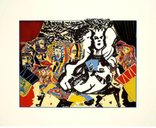 Poker at Greg’s House by Paula Wilson at LeRoy Neiman Center for Print Studies