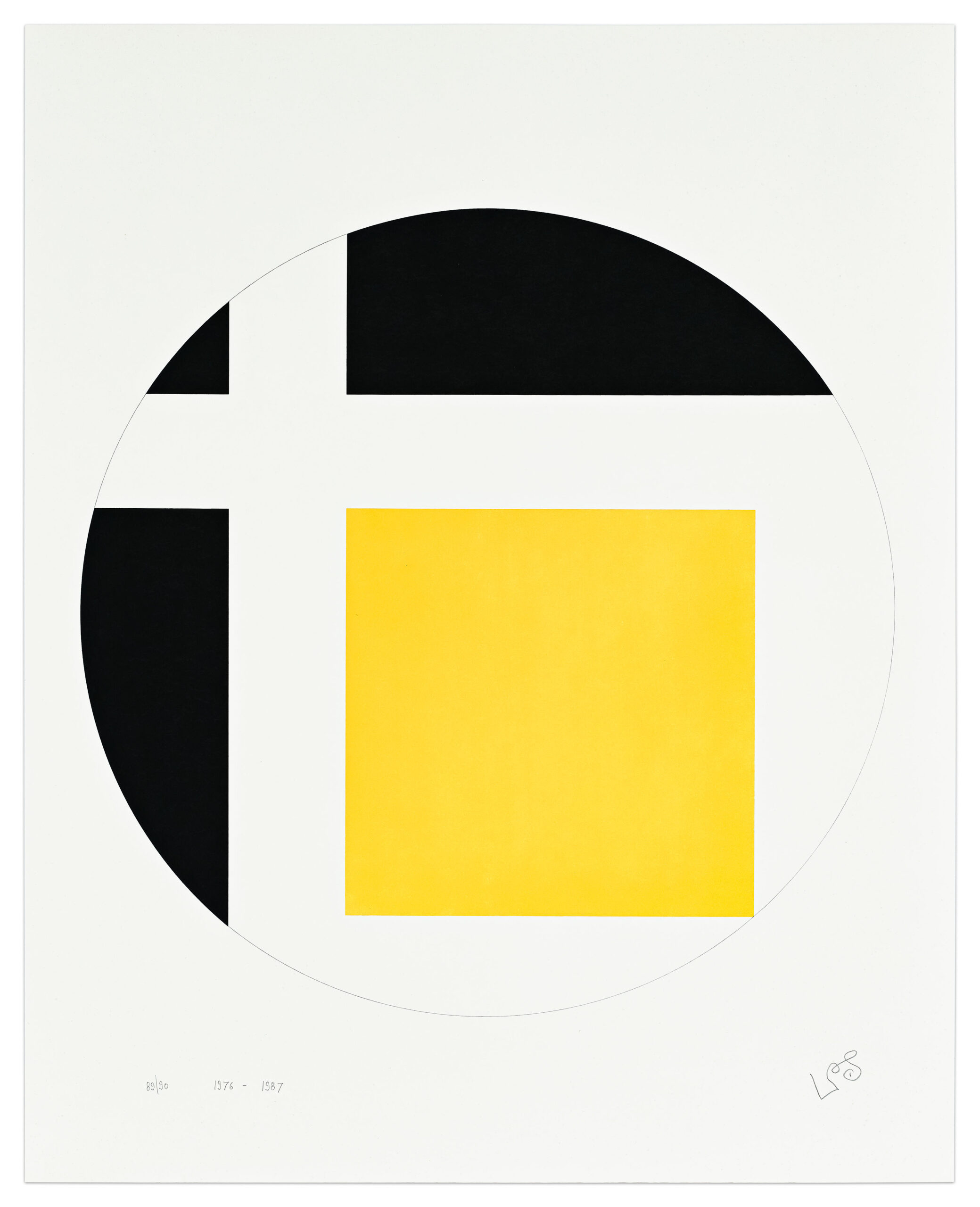 Quadrat Im Kreis (Circle in Square) (F) by Leon Polk Smith