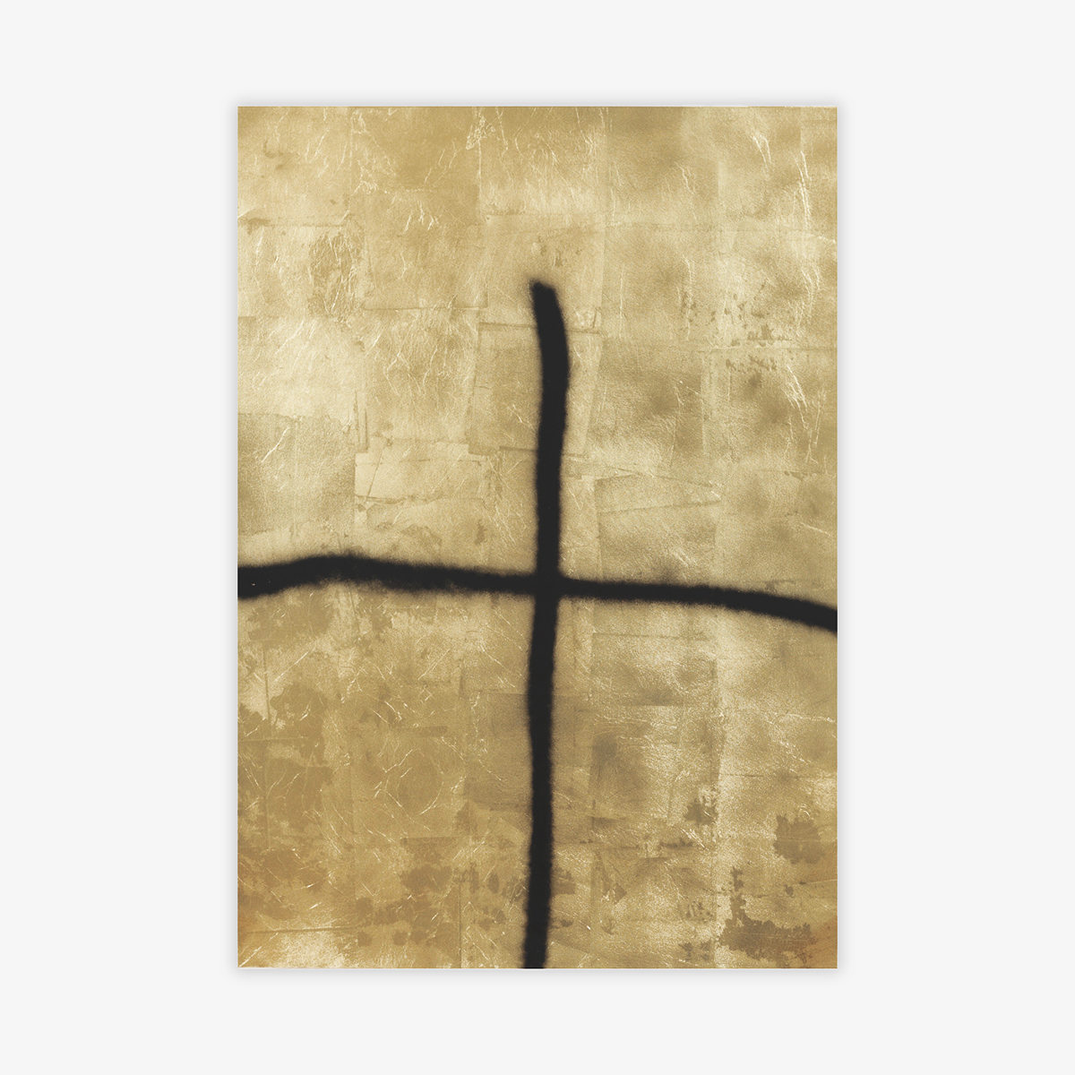 Two Lines (Faith) – Gold, I by Stefan Brüggemann