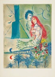 Sirène au Poète (Sirene with Poet) by Marc Chagall at Epicentrum Art Gallery