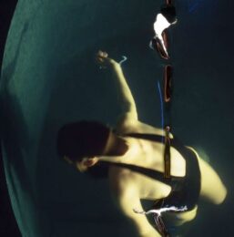 Sunny at the spa, distortion. L’Hotel de Paris by Nan Goldin at Dovehouse Contemporary