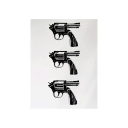 Three Guns (test print) by Epi at Dovehouse Contemporary