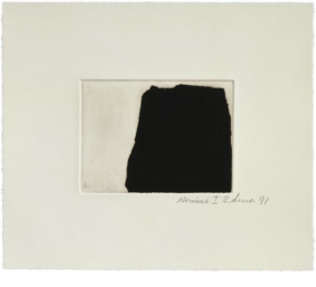 Videy Afangar #1 by Richard Serra at Gemini G.E.L. at Joni Moisant Weyl
