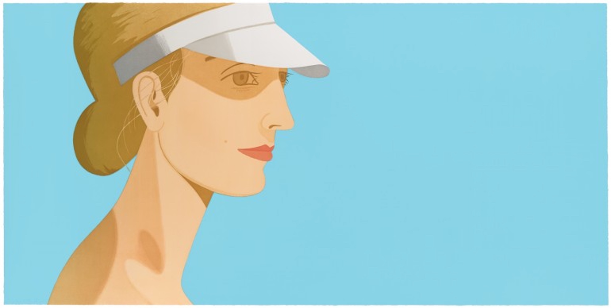 White Visor by Alex Katz