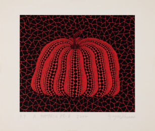 Yayoi Kusama A Pumpkin RB-B (Red) by Yayoi Kusama at Clifton Gallery