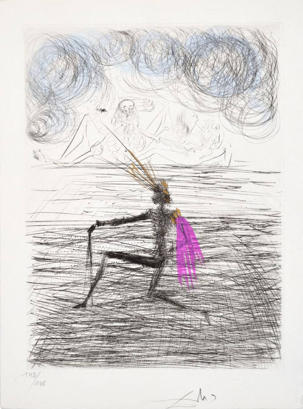 Chevalier à genou (Kneeling Knight) by Salvador Dalí