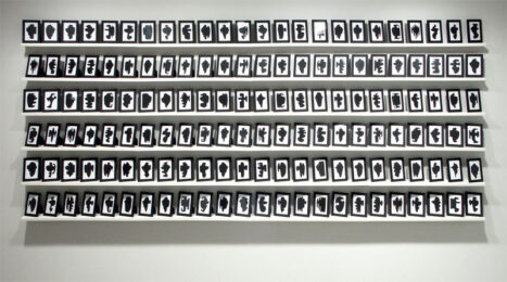 from The Shapes Project by Allan McCollum at Krakow Witkin Gallery