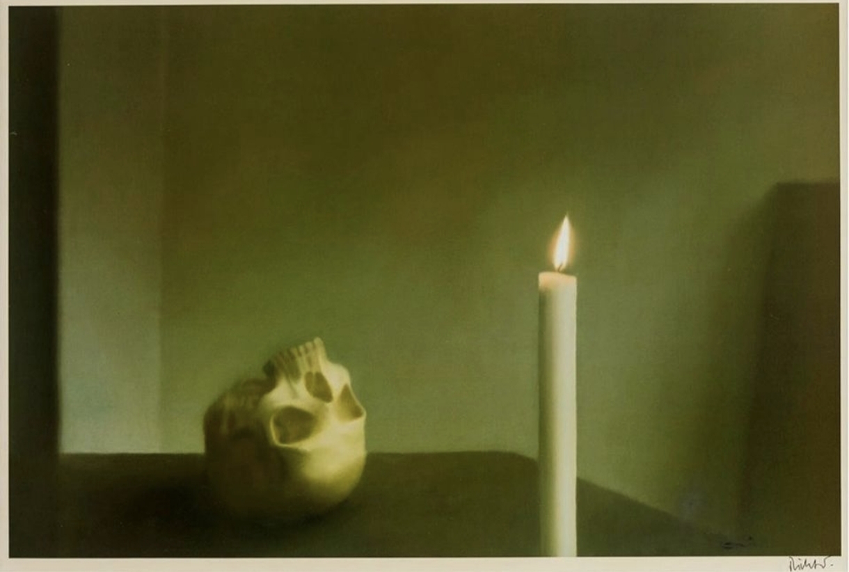 Skull and Candle by Gerhard Richter