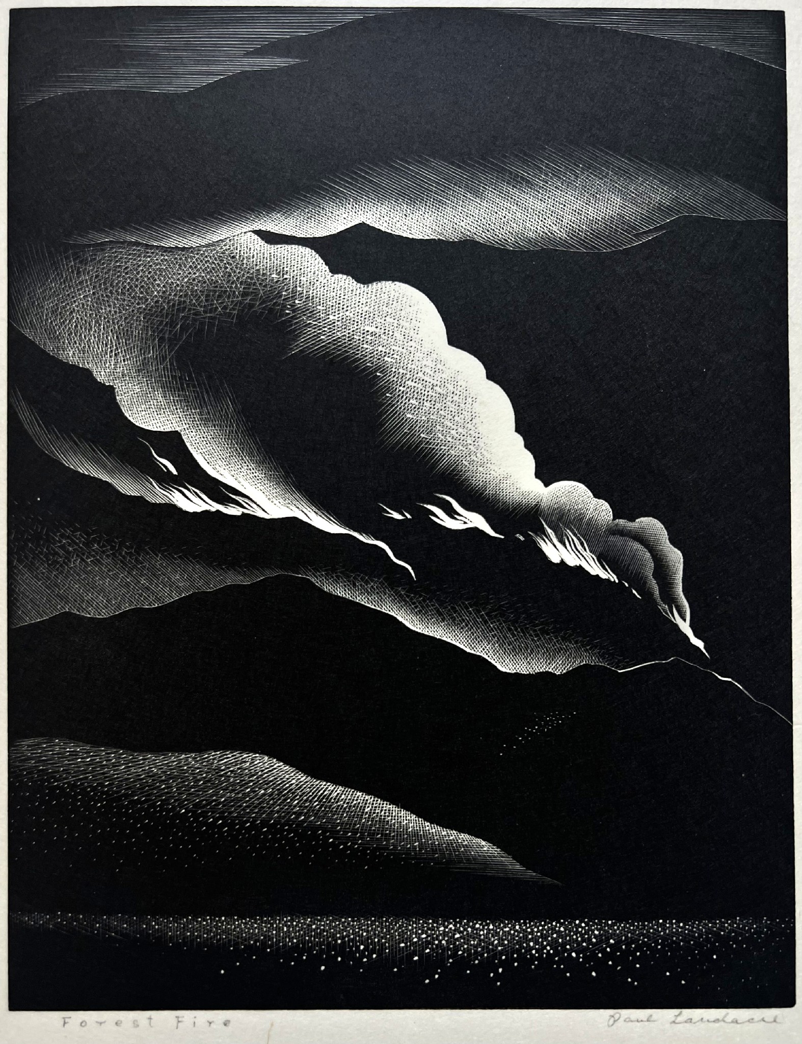 Forest Fire by Paul Landacre