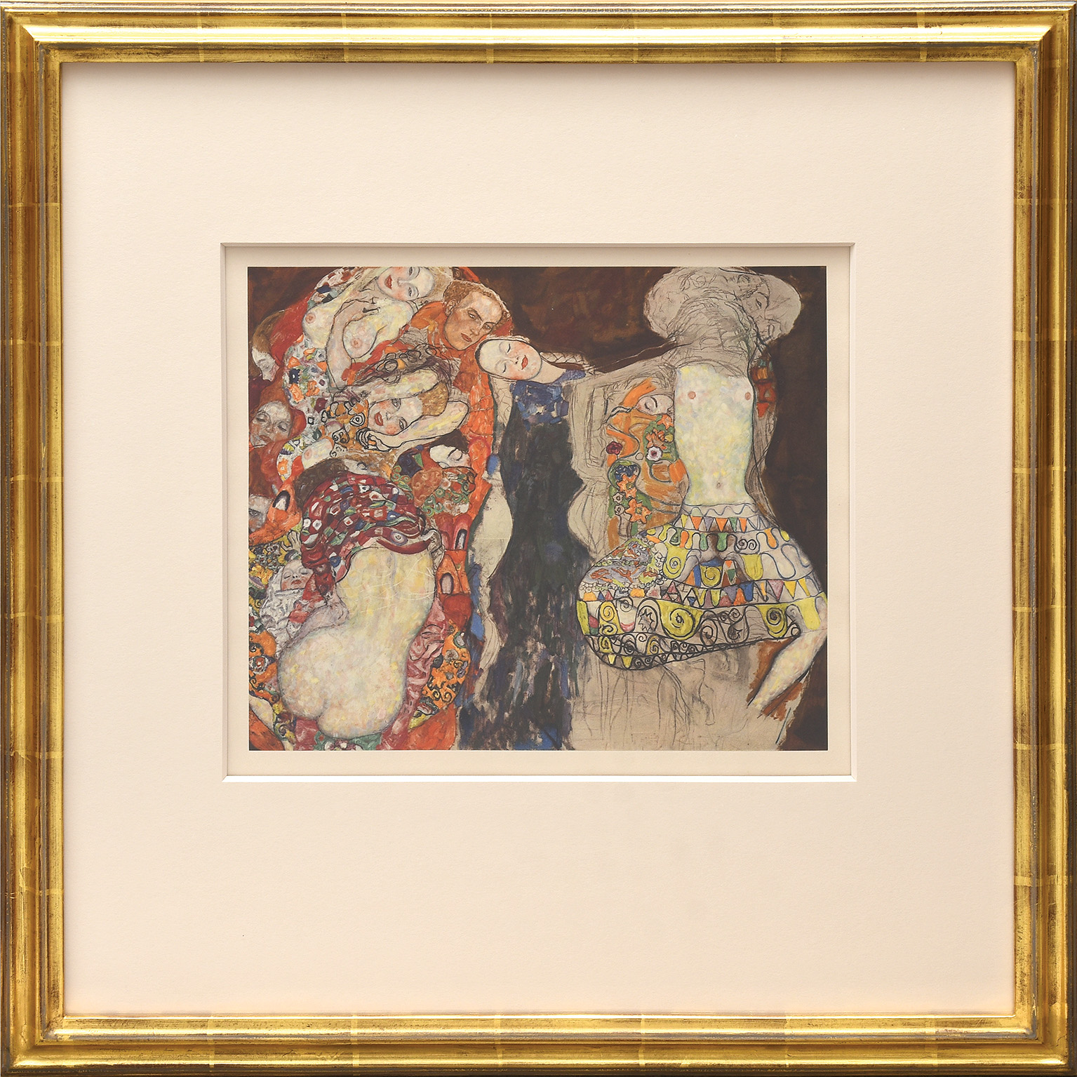 Brautzag (unvollendet). by Gustav Klimt