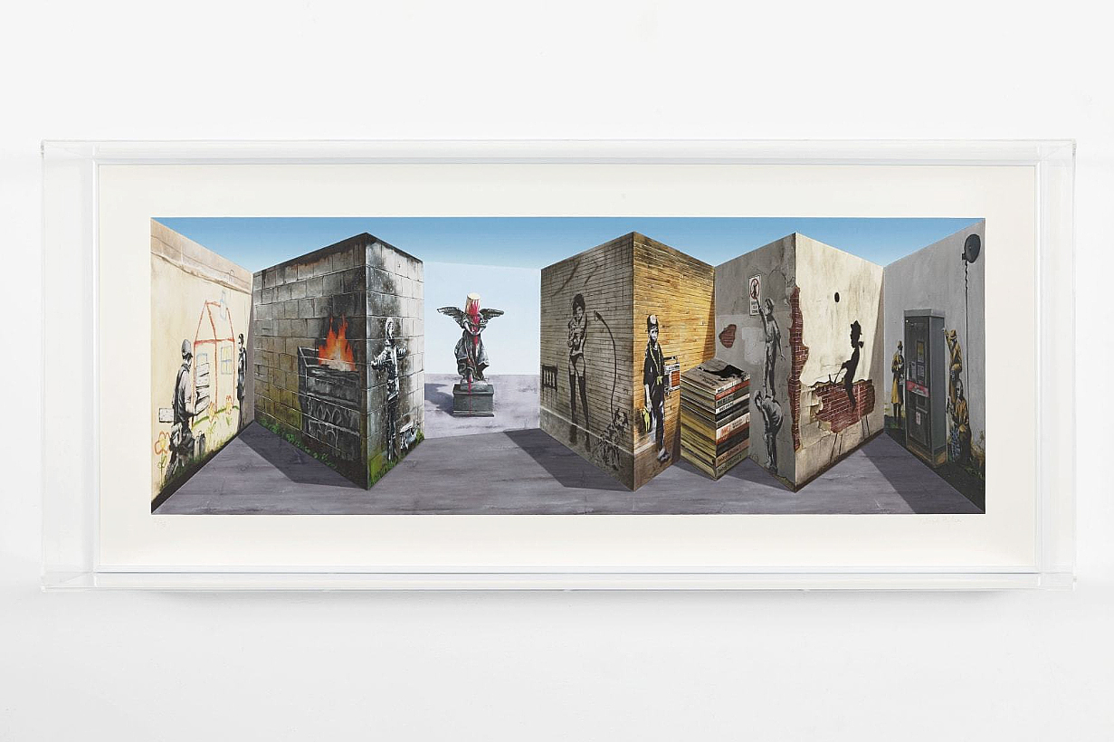 Banksee (rare 3D hand painted multiple) by Patrick Hughes