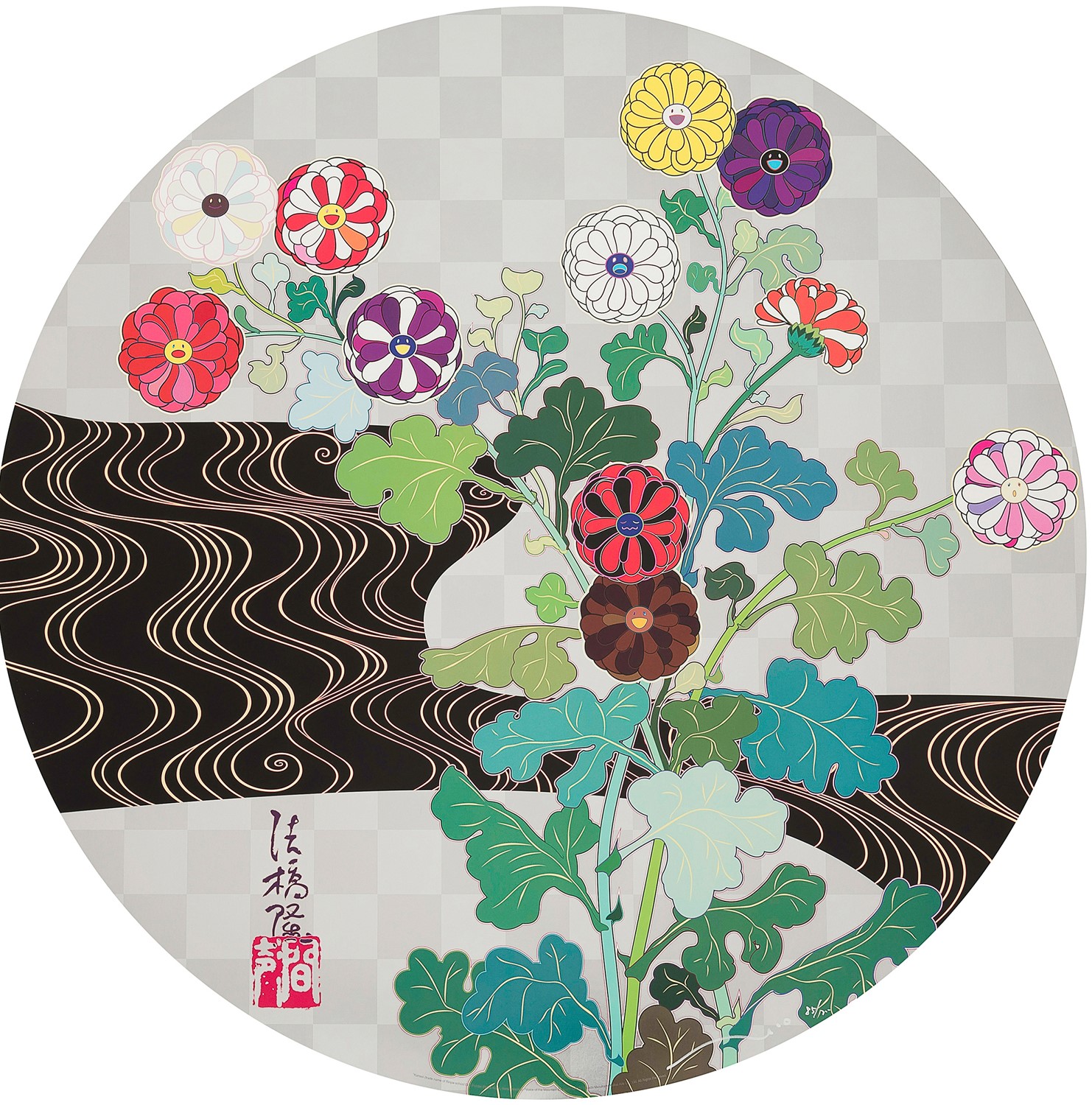 Kansei (trade name of Rinpa-school Edo Painter Ogata Kōrin, literal meaning: “Voice of The Mou... by Takashi Murakami