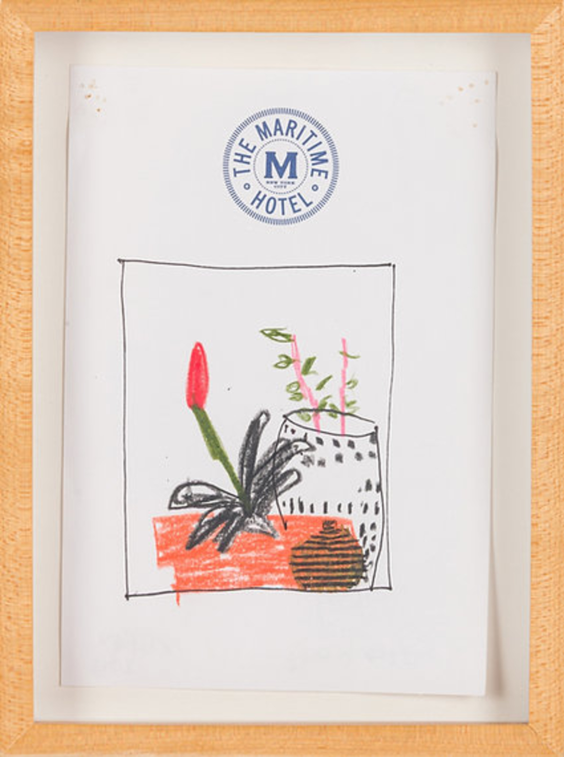 Jonas Wood Untitled (Drawing of Plant Still Life) by Jonas Wood