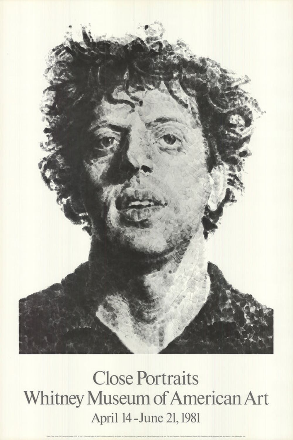 Large Phil Fingerprint by Chuck Close
