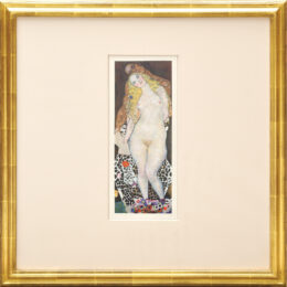 Adam und Eva (unvollendet). by Gustav Klimt at Peter Harrington Gallery