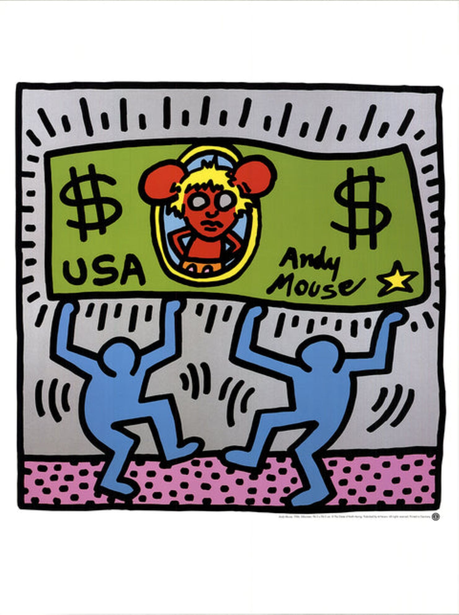 Andy Mouse by Keith Haring
