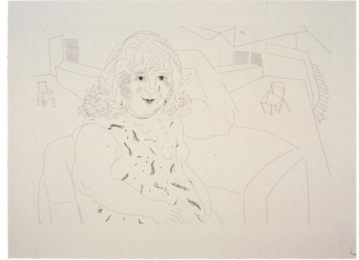 Ann in the Studio by David Hockney at Gemini G.E.L. at Joni Moisant Weyl