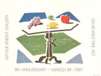 Apple, Grapes, Lemon on a Table by David Hockney at Dovehouse Contemporary