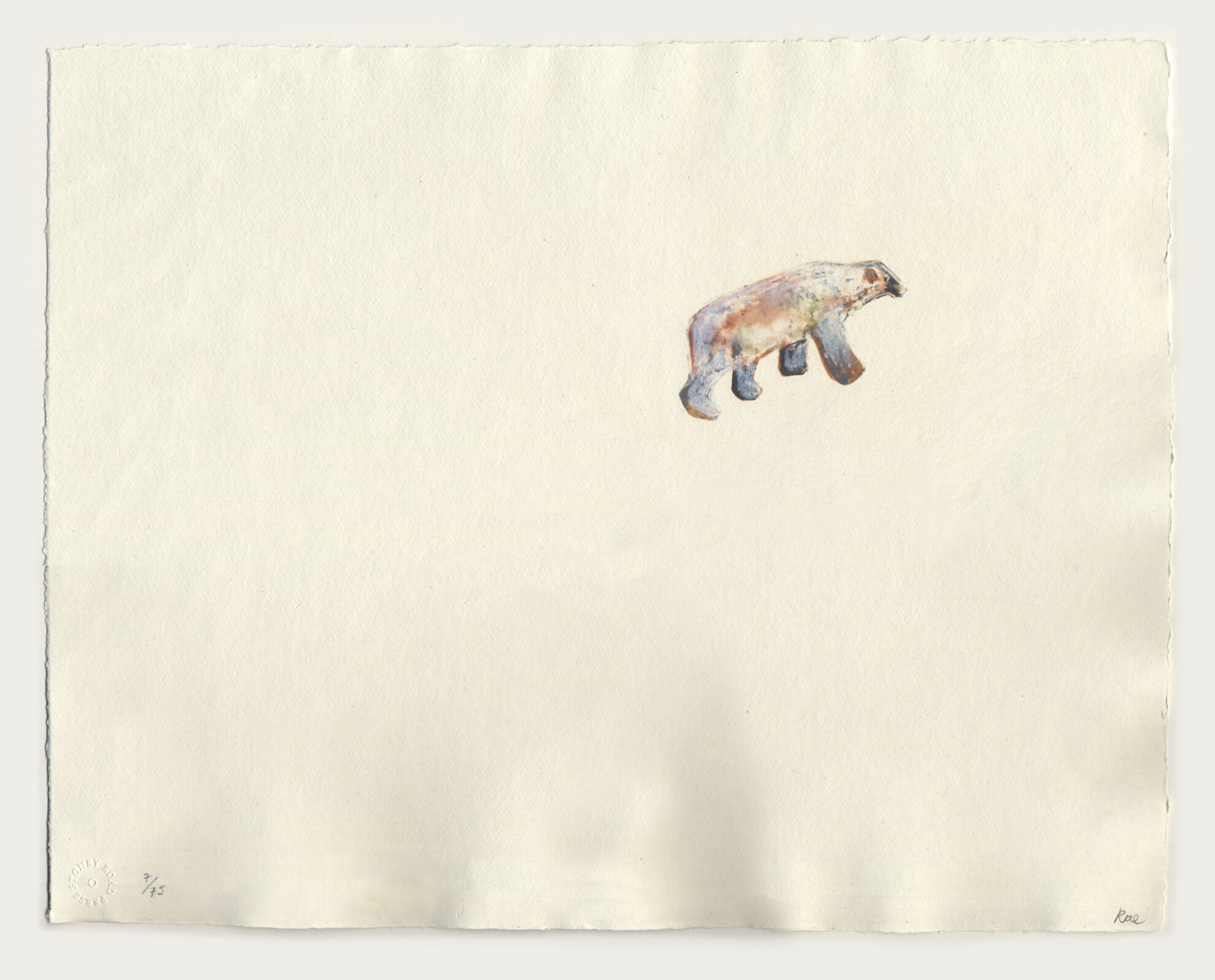 Lone Bear Peel Sound by Barbara Rae