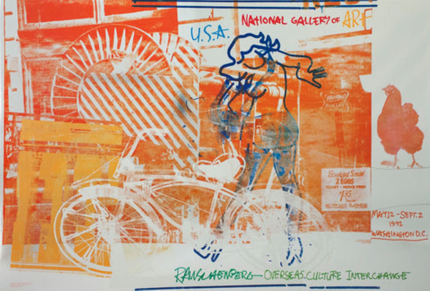 Bicycle, National Gallery by Robert Rauschenberg