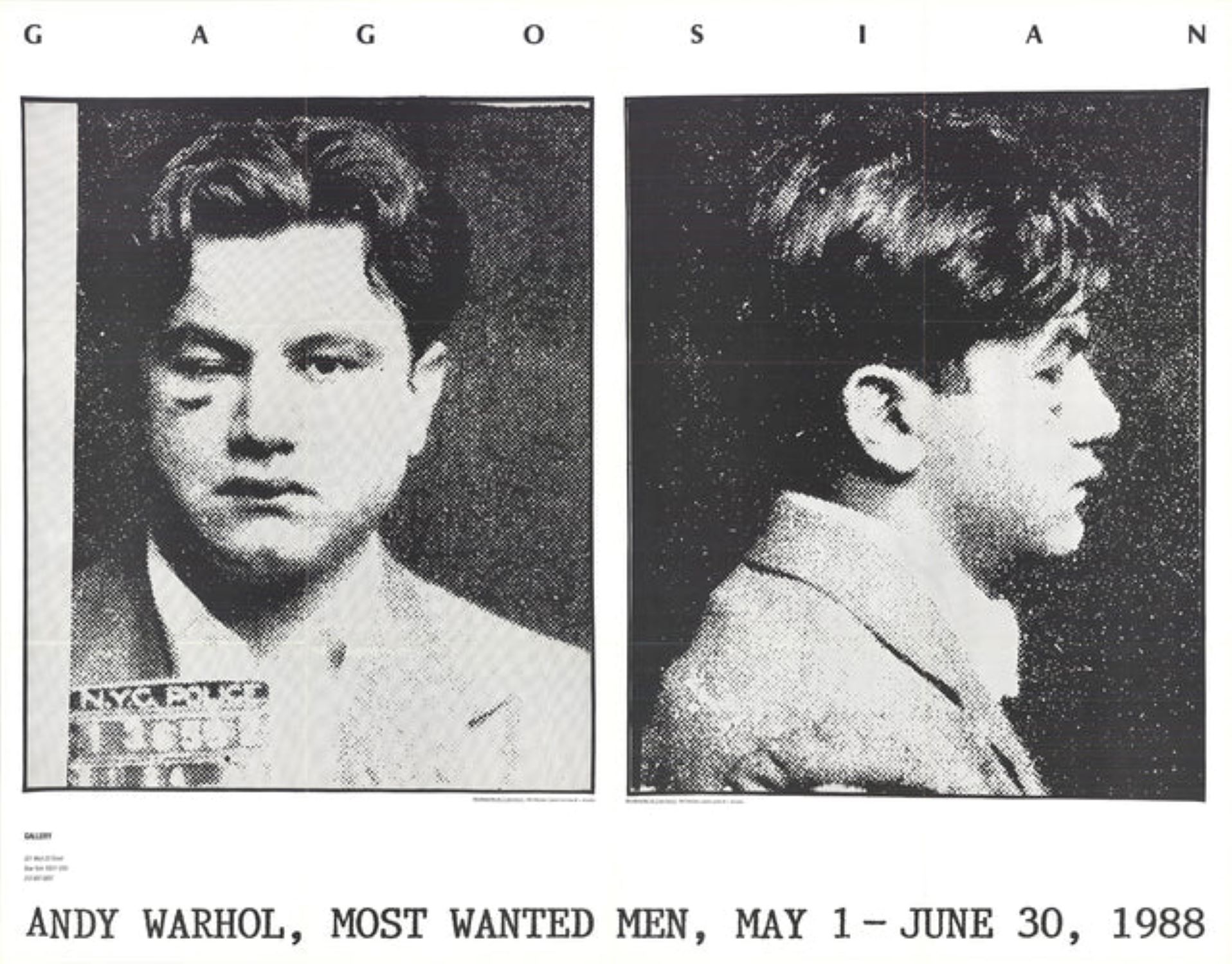 Most Wanted Men, No. 2 John Victor G by Andy Warhol