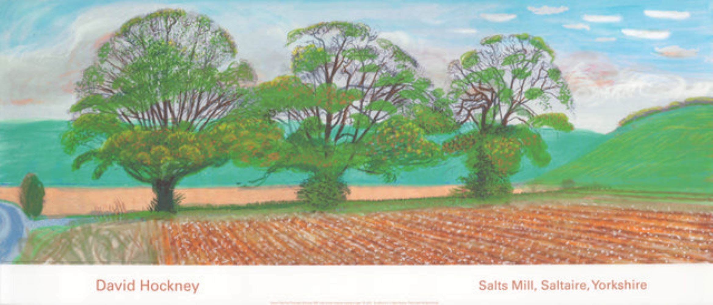 Autumn Trees Near Thixendale by David Hockney