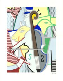 Cubist Cello by Roy Lichtenstein at Dovehouse Contemporary