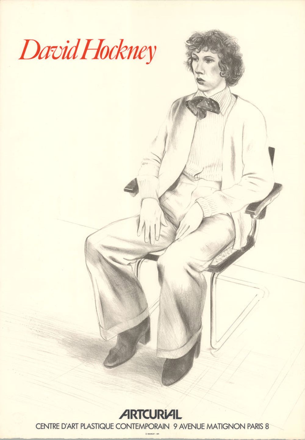 Portrait of Gregory Evans by David Hockney