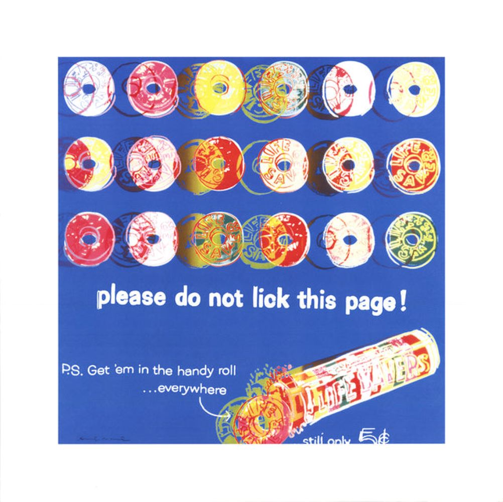 Ads: Life Savers (Blue) by Andy Warhol