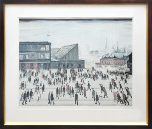 Going to the Match by L. S. Lowry at Peter Harrington Gallery