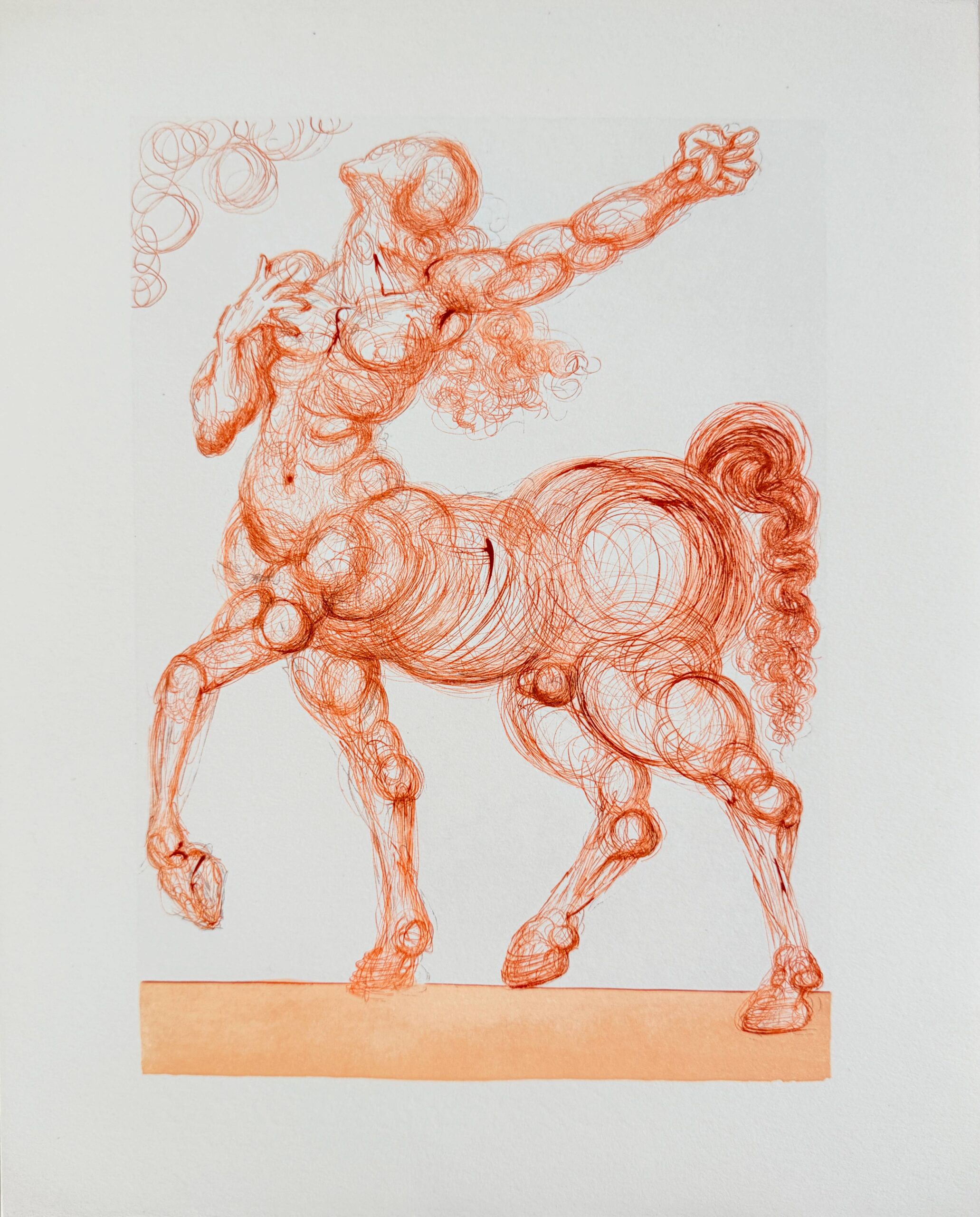 The Inferno, Canto 25 – The Centaur by Salvador Dalí