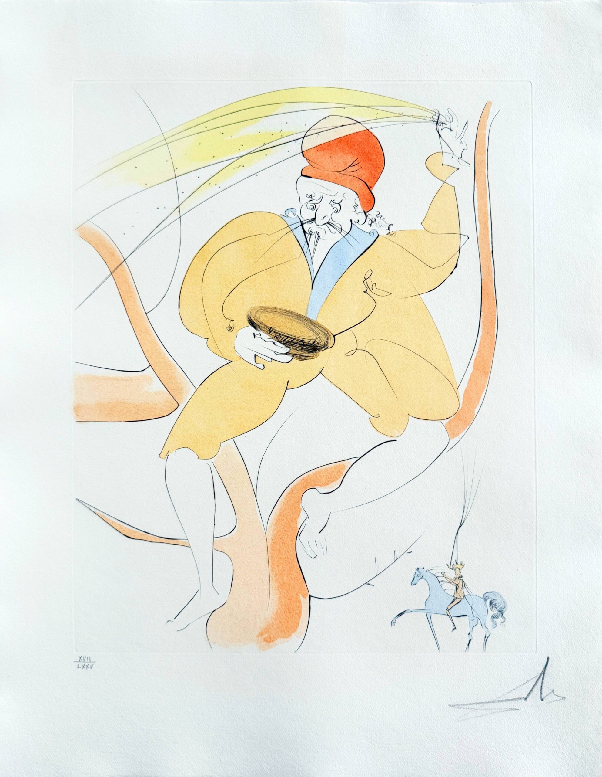 Hanasakaji san (The old man who made trees blossom) by Salvador Dalí