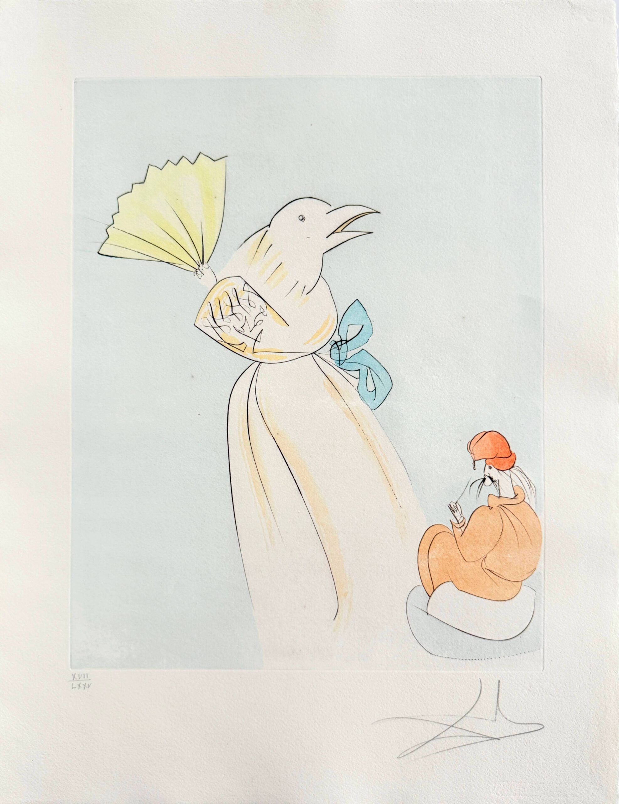 Shitakiri (The tongue-cut sparrow) by Salvador Dalí