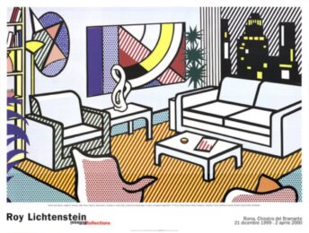 Interior with Skyline, Collage for Painting by Roy Lichtenstein at Dovehouse Contemporary