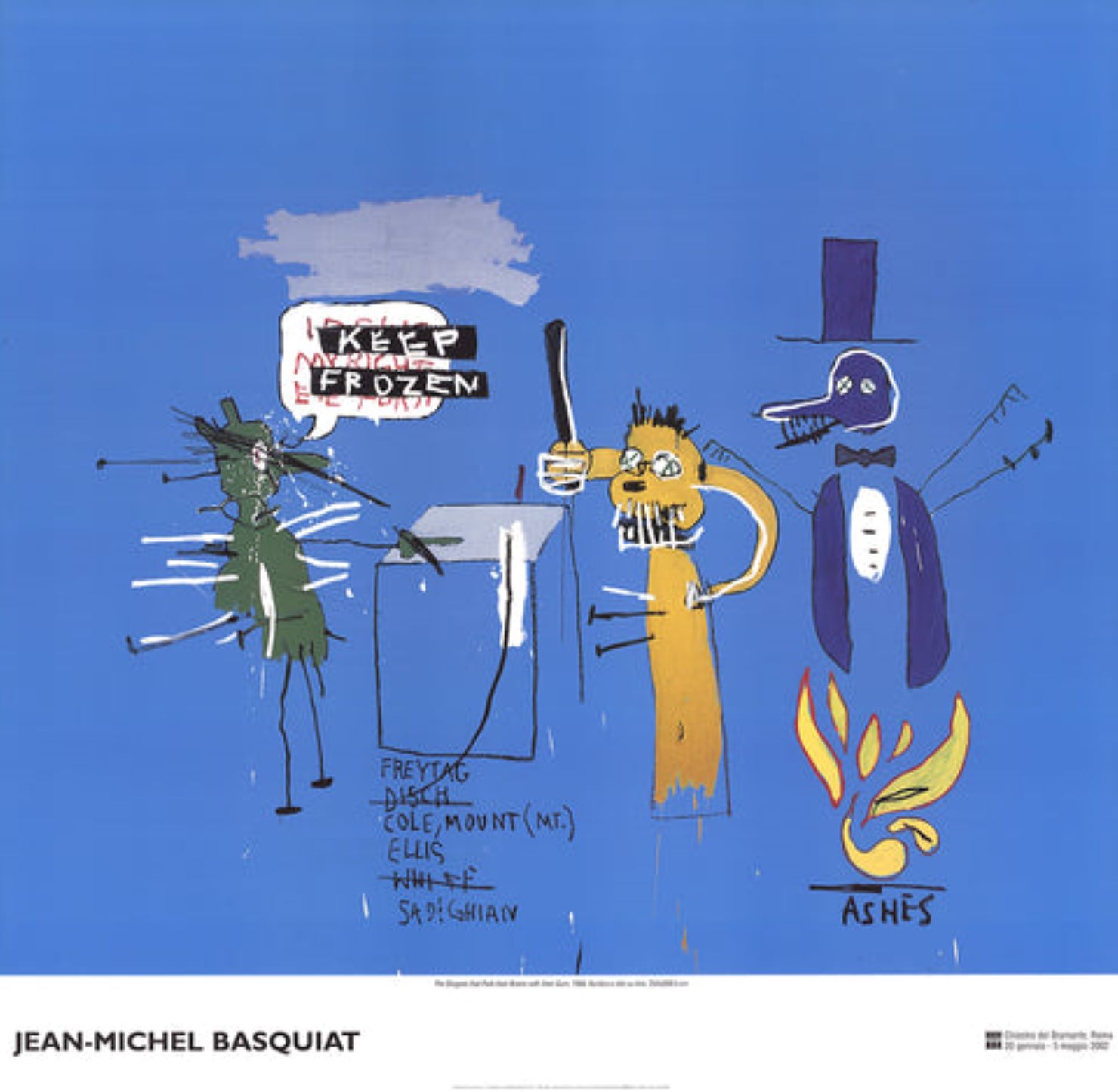 The Dingoes that Park Their Brain with Their Gum by Jean-Michel Basquiat