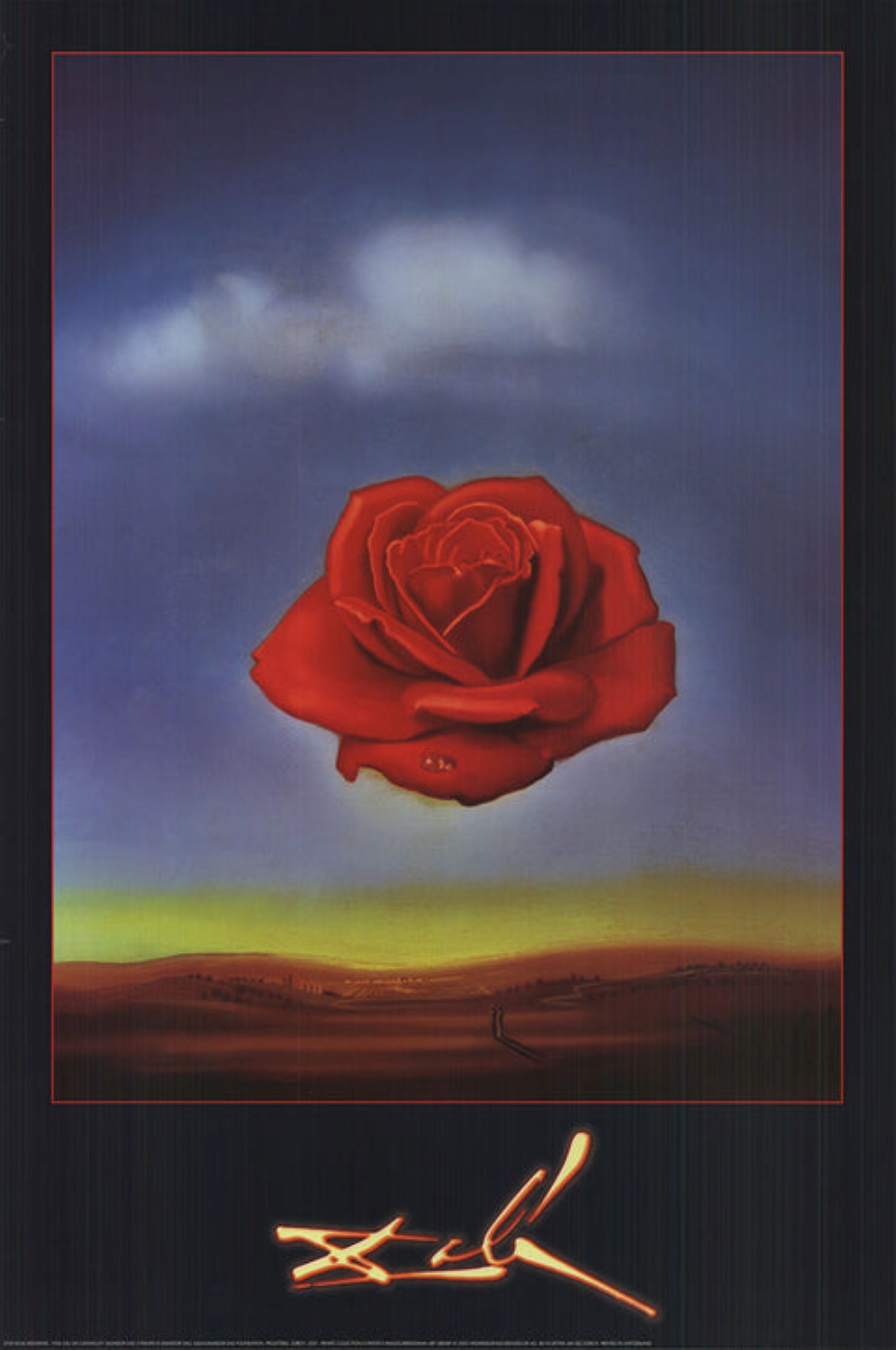 Meditative Rose by Salvador Dalí