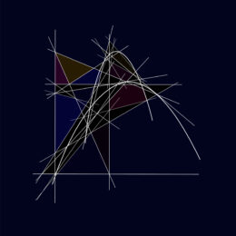 Minkowski. Circumcycle and Incycle of a Triangle by Clifford Singer at iMuseum Vegas